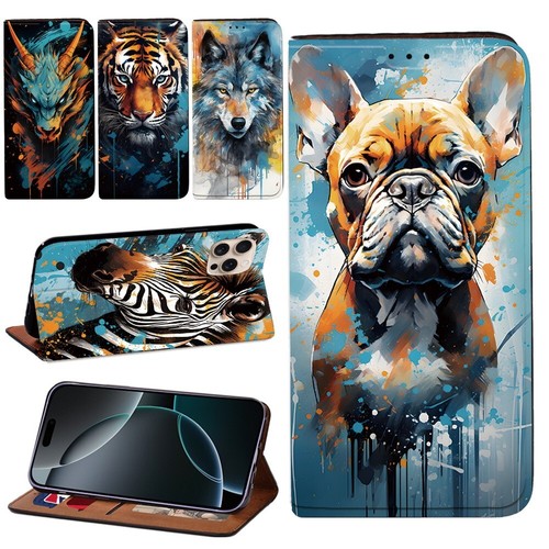 Leather stand wallet - leather, cover
