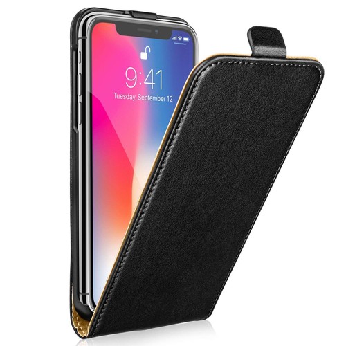 Black flip real leather - uk,