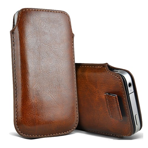 Leather pull tab flip case - pu,