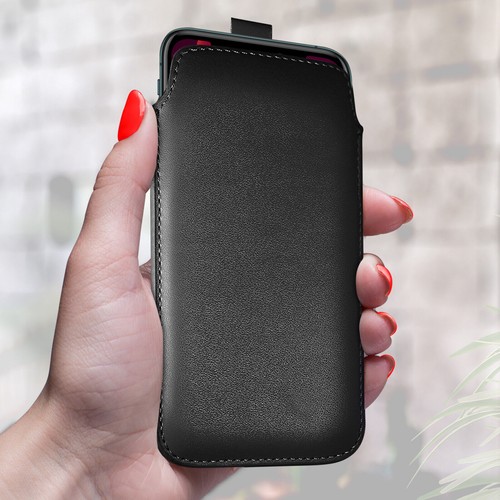 Leather pull tab flip - flip, case